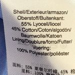 DKNY Dress Blue Chambray Front Button Vneck Short Puff Sleeve Midi Size 16 Photo 8