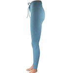 Year Of Ours x Bandier Blue Ribbed Tie Front Skinny Trousers Leggings Pants S Photo 1