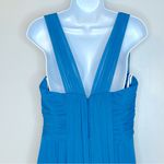 Jenny Yoo  Chiffon Knit Bridesmaid Dress in Ocean Blue Size 12‎ NWT Photo 6