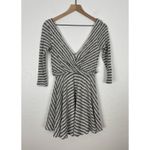 Free People Maverick White/ Black Marled Stripe Dress Size XS Photo 3