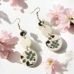 Elegant Polymer Clay Drop Botanical Design for Daily Alloy Ear Hooks Earrings‎ Photo 3