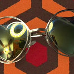 Forever 21 Round Heart Shaped Y2K Rave Sunglasses Photo 0