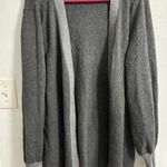 14th & Union   Women's Gray open front Cardigan Sweater L Photo 0