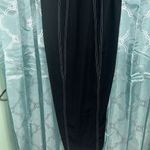 Top Shop Maxi Dress Bodycon. Size 8. NWOT. Black With White Piping. Slit In Back Photo 2
