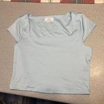 Live in the Moment baby blue crop top Photo 0