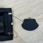 After Five Vintage Black Satin Mirror Evening Bag Photo 8
