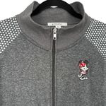 Disney Women’s Minnie Mouse Full Zip Sweatshirt Jacket Gray Polka Dot Size XL Photo 5