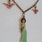 Disney Retro Vintage  Princess Jasmine Gold Tone Necklace Choker Photo 2