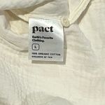 Pact Organic Cotton Coastal Double Gauze Short Sleeve Popover Top Large Ivory Photo 4