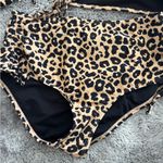 Salt + Cove Animal Print Bikini Brown Size M Photo 2