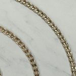 Gold Tone Flat Curb Chain Purse Strap 48" Crossbody Bag Replacement ✨ Photo 2