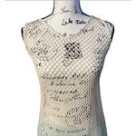 ZLEurope Crochet Fisherman Net Dress Coverup Dress Dip Dye Beige Size OS Tan Photo 1