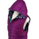 Emilio Pucci 17YC10 Reversible Hooded Puffer Vest Size 8 Fuchsia And Floral Prin Photo 1