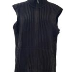 Ralph Lauren LAUREN by chocolate brown ribbed knit zipper vest, size XL Photo 1
