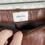 Wilfred Free NWT Patina Brown Faux Leather Charm Pants Photo 1