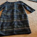 ZARA  blue textured sparkly dress small Photo 2