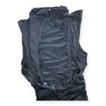 ASOS DESIGN high neck double ruched midi dress in black Photo 7