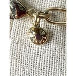 J. Crew HTF Statement Cluster Medallion‎ Gold Tone Necklace 22" Colorful Stones Photo 4