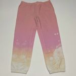 Generation Love  Rowe Dip Tie Dye Pull On‎ Sweatpants Pink Yellow White Large Photo 2