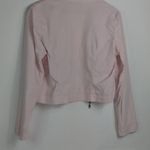 At Last  XLJ Micro Corderoy Baby Pink Crop Zip Front Jacket Photo 2