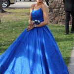 blue ball gown prom dress Size 0 Photo 0