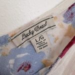 Lucky Brand  Floral Maxi Dress LARGE beige Sleeveless Viscose Photo 10