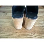 Charlotte Stone Clogs 9 Flower Black Yellow Daisy Shoes Slip On Wooden Photo 3