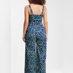 COLLECTIF‎ Olympia Square Neck Belted Strawberry Vine Jumpsuit Size Small (6) Blue Photo 5