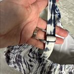 Torrid  Blue and White Tie-Dye Strappy Bikini Top Photo 5