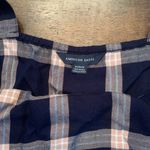 American Eagle  Dress Women’s Medium Blue Plaid Photo 1