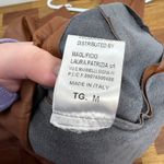 B.YU Italy Womens Faux Leather Pants Medium Camel Skinny Designer Chic Brown Photo 4