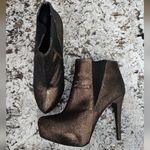Rock & Republic Metallic Bronze Platform Heeled Ankle Bootie Size 8.5 Photo 1