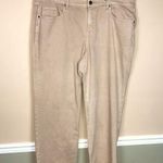 Lane Bryant  Women’s Flex Magic Waistband Mid-Rise Relaxed Straight Khaki Jeans Photo 0