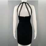 Nicole Miller  Strappy Open Back Little Black Dress SMALL VINTAGE 80's Photo 4