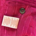 Hearts Of Palm Womens 8P Jacket Fuchsia Crinkle Effect 3/4 Sleeve Button Front Pink Photo 14