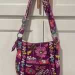 Vera Bradley Purple Floral Butterfly hipster Crossbody Shoulder Bag Purse Photo 0