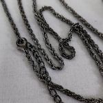 Gunmetal Silver Bird with Crystals Pendant on Chain and Earrings Set Photo 4