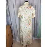 frolicking dress house coat floral pastel yellow Size L Photo 3