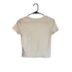American Eagle White Celestial Sun Short Sleeve Crop Top T Photo 1