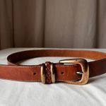 Brighton Vintage Brown Leather Belt Brass Buckle 1991 S/M 45106 Photo 1