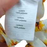 We Wore What Ditsy Daisy Flower Billow Long Sleeve Crop Top S Ivory Yellow #3557 Photo 8