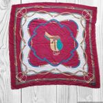 100% Wool Western Hankerchief Saddle Made in Japan Bandanna Scarf 35"x32… Photo 1