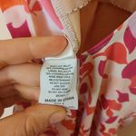 LL Bean One Piece Swimsuit Floral Pink Vibrant Swimming Summer Vacation Size 8 Photo 7