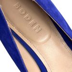 Boden Leather Low Heels Royal Blue Size 7 Photo 3