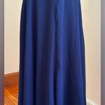 Fame and Partners NWT Navy Blue Mermaid Spaghetti Straps Cross In Front SZ 6 Photo 1