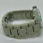 Isaac Mizrahi Isaac Mizrah Live! Ceramic green women watch 35mm floral bezel size 6” running Photo 5