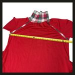 Jaclyn Intimates Intimate Appeal Red Plaid Trim Turtleneck Long Nightgown Dress L Petite NWOT New Photo 5