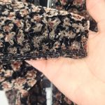 Papell Boutique Evening Black Floral Velvet Sequin Jacket Women’s Size L Size L Photo 3