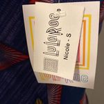 LuLaRoe  Nicole women’s purple atomic triangle ,stretch knit dress size S Photo 5