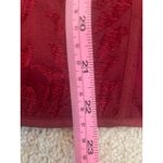 Chico's  Red Velvet Burnout‎ Dressy Blazer Open Front Size Large Valentines Photo 9